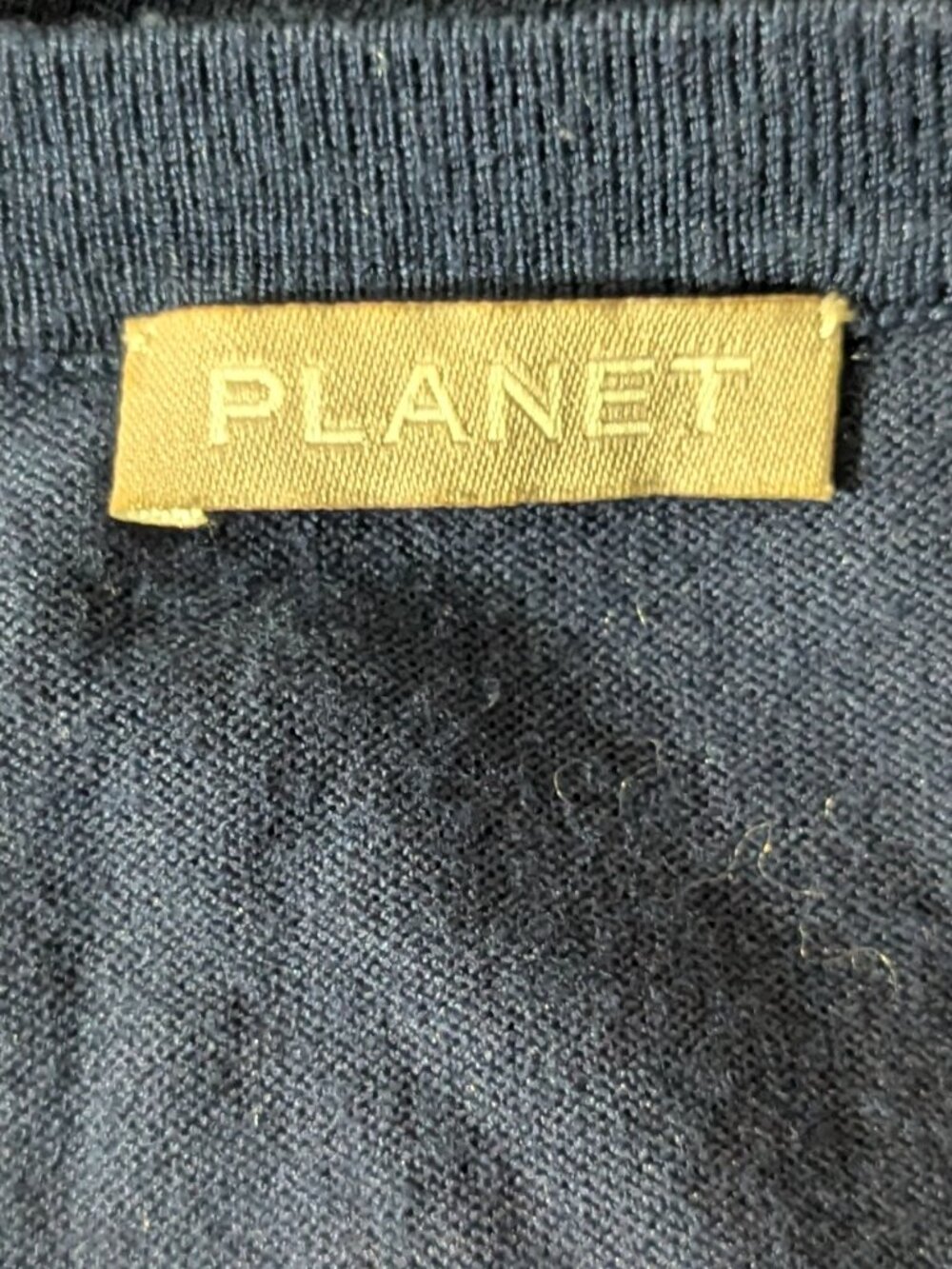 PLANET Colorblock T-shirt Dress Size 8 Navy Blue Burgundy Black - Picture 5 of 6